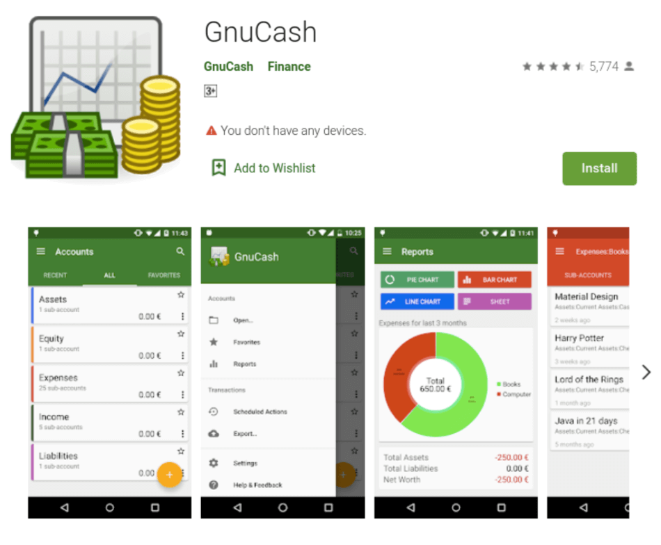 GnuCash Mobile App