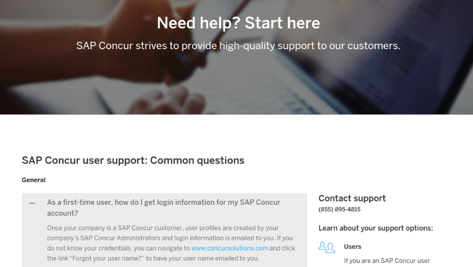 SAP Concur Customer Support