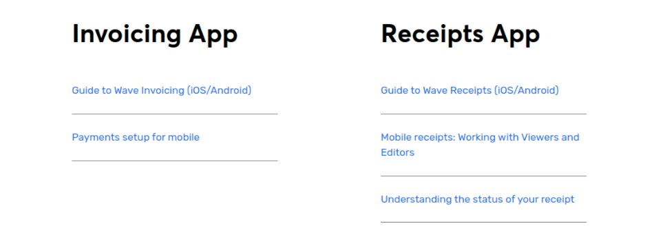 Wave Mobile App Features
